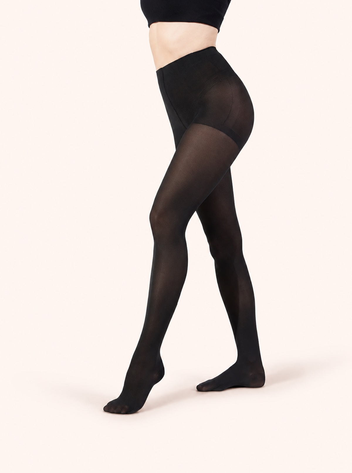 Collant Pancia Piatta Push Up Nero