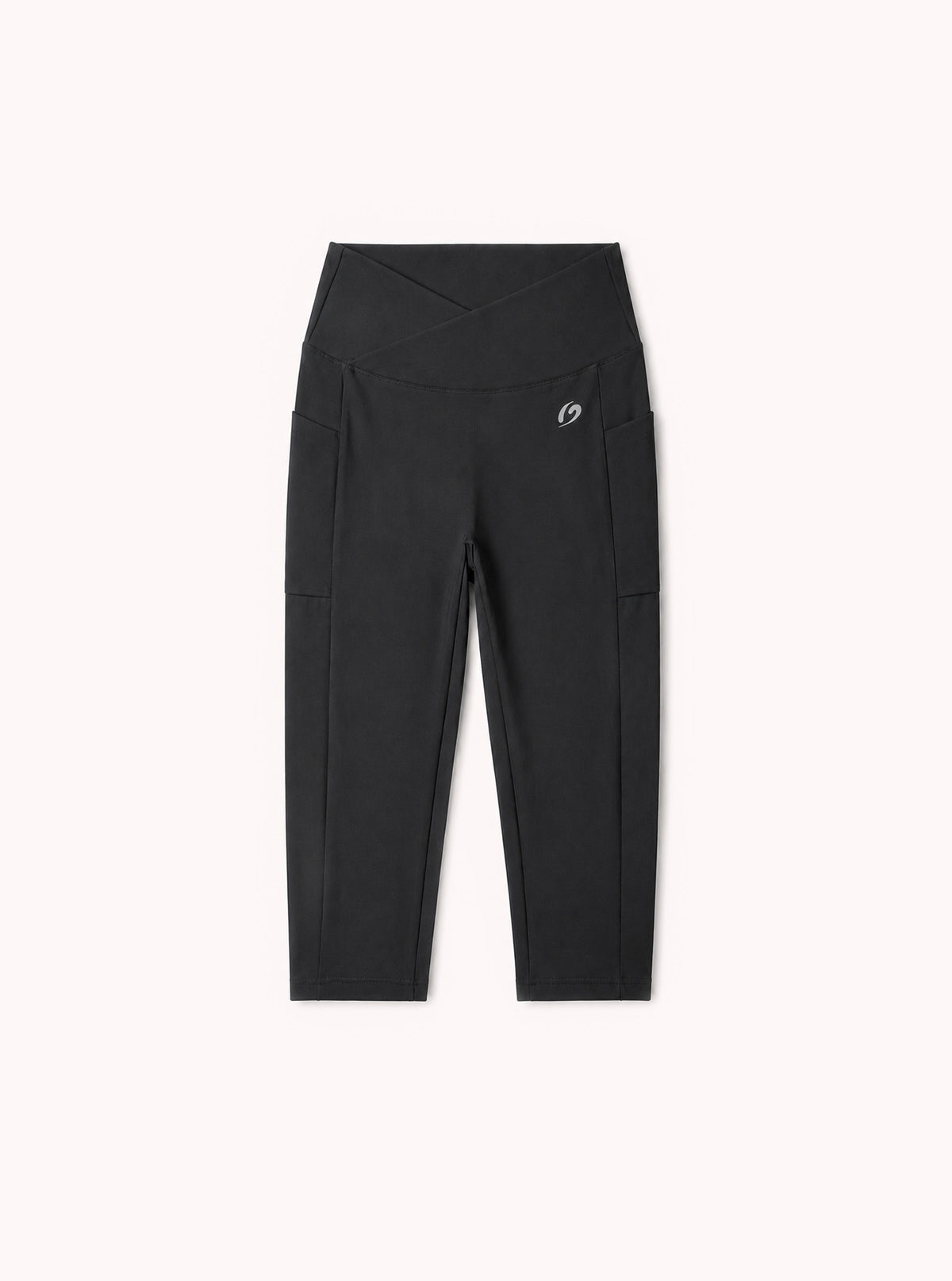Leggings Capri con tasche Soft Sport Nero