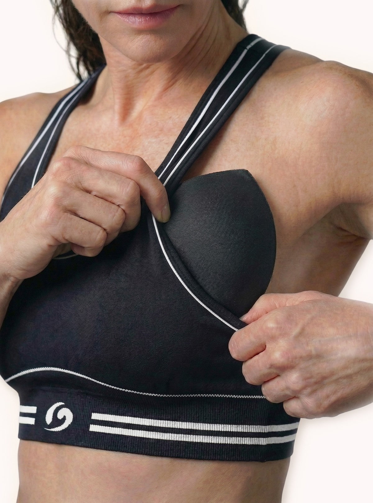 Coppe Preformate per Top Sportivi Nero