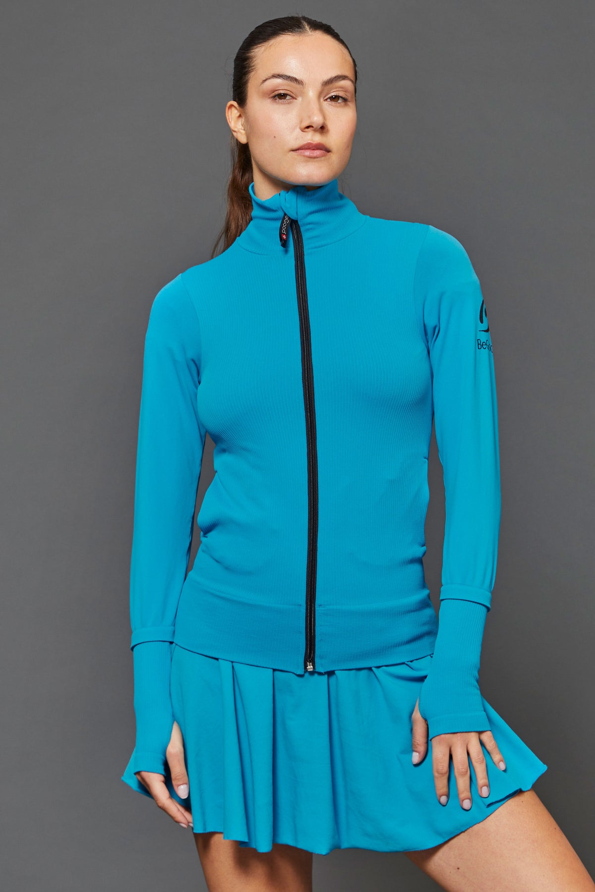 Bioceramic Fleece in Turquoise Rib
