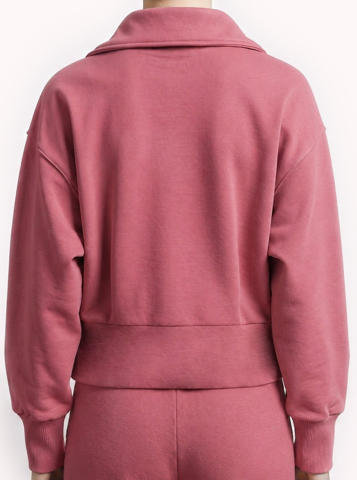 Felpa con Zip Urban Flow Malva