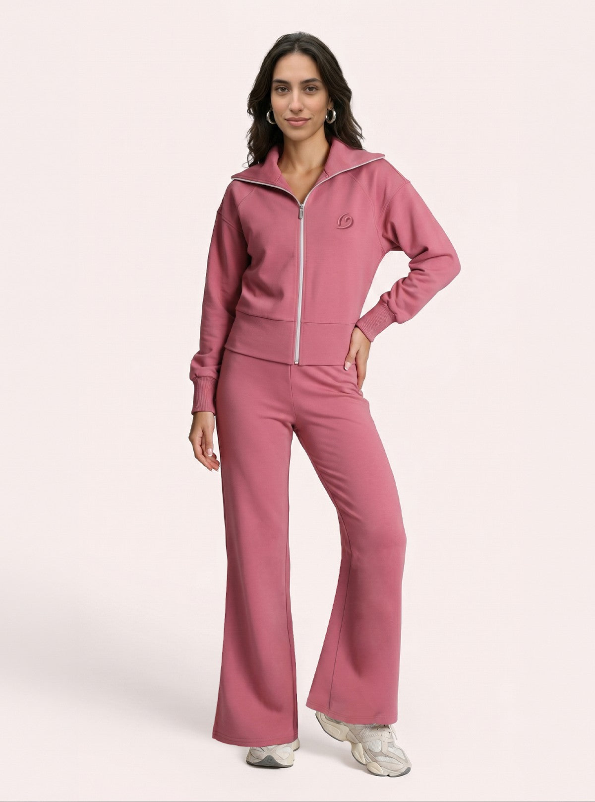 Urban Flow Sweatshirt mit Rundhalsausschnitt Malve