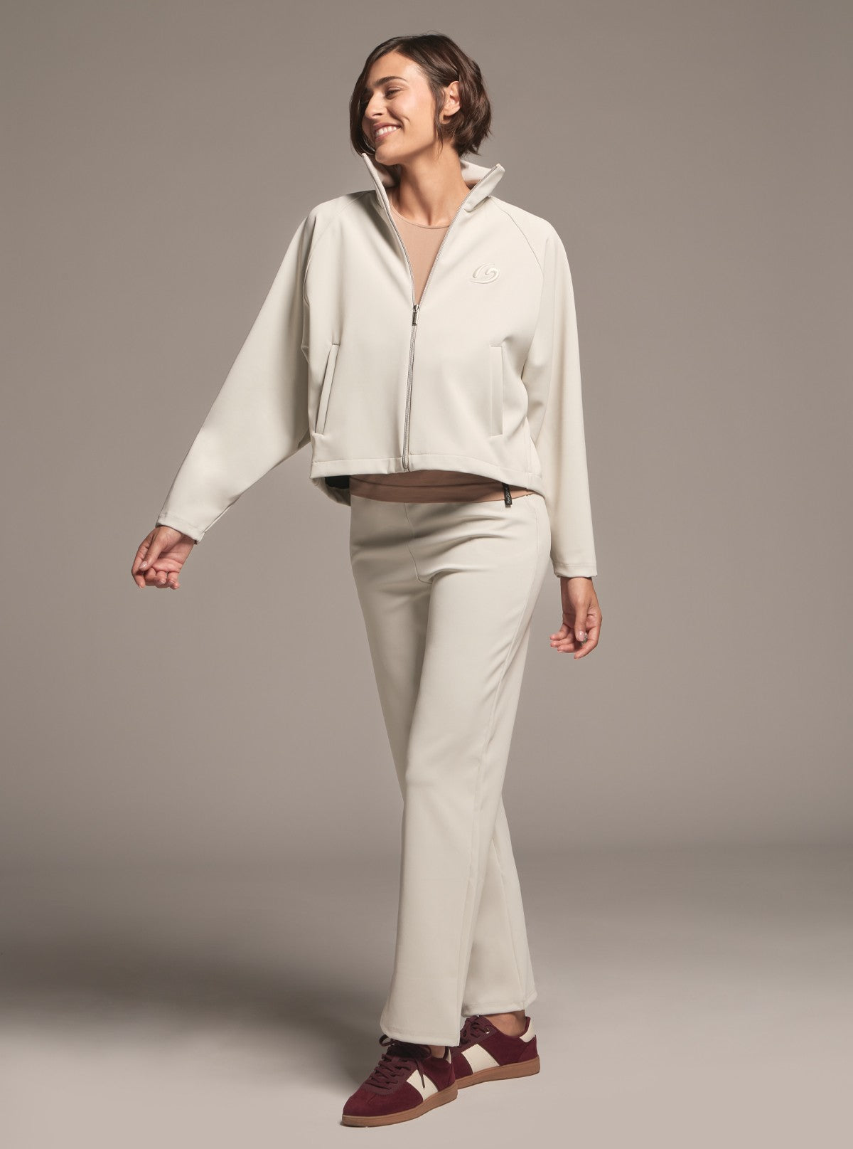 Giacca da Donna con Tasche - Glam Active Bianco Perla