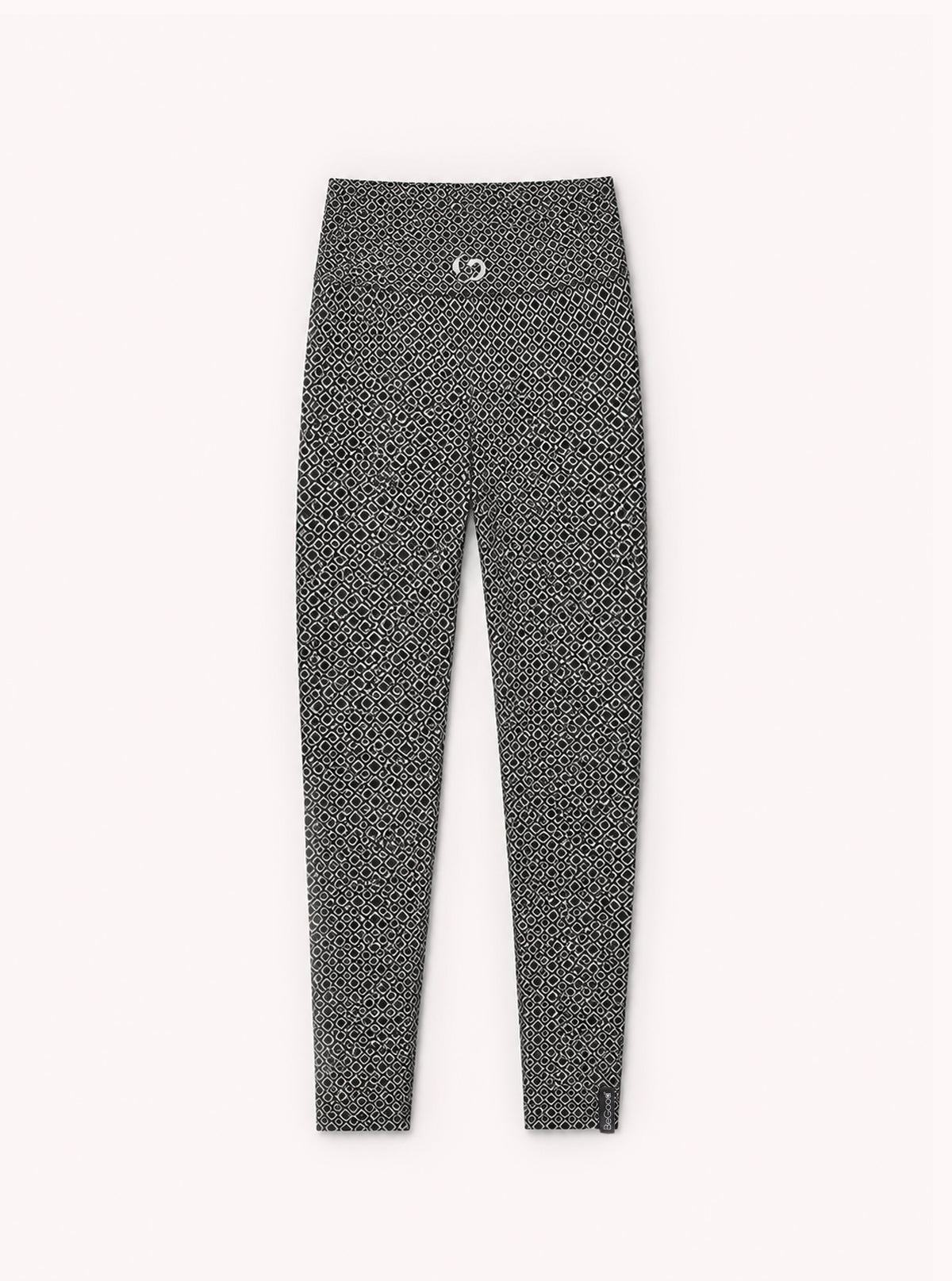LEGGINGS SUPERSLIM MOTIVO QUADRATO NERO/BIANCO