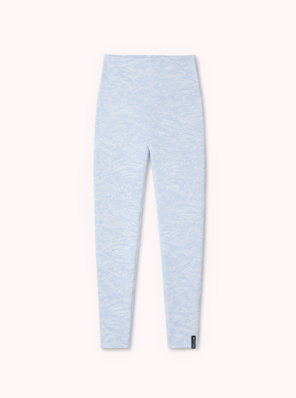 Leggings Superslim Abstrakt Hellblau-Cremeweiß