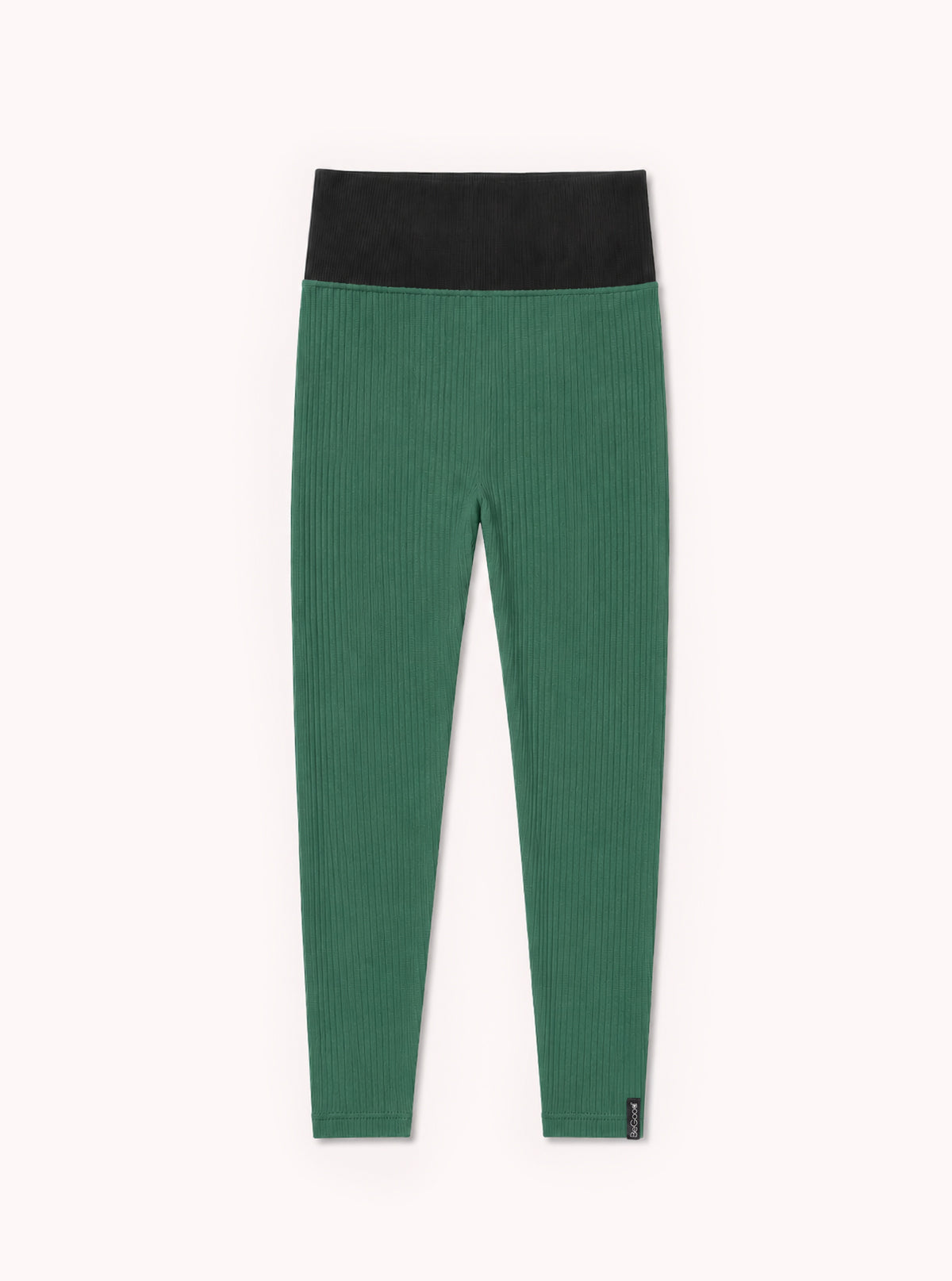 Legging Slim in Costina Verde Prato