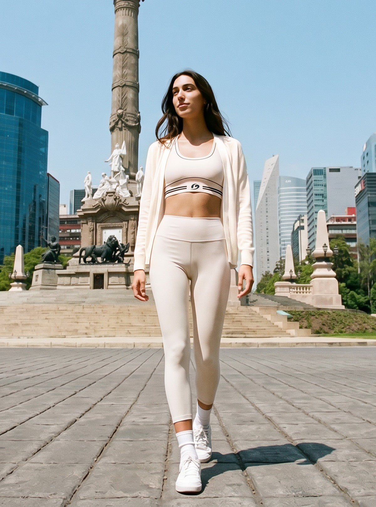 Leggings basic Urban City Panna