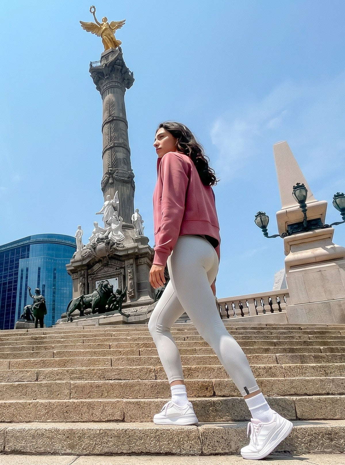 Basic-Leggings Urban City Silber