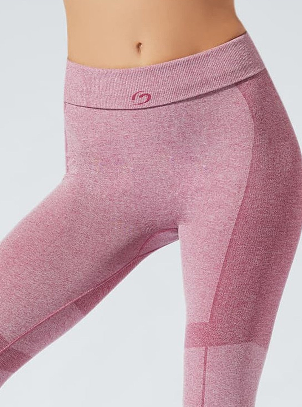 LEGGINGS SPORT SUPER COPRENTE MELANGE GRIGIO FUCSIA