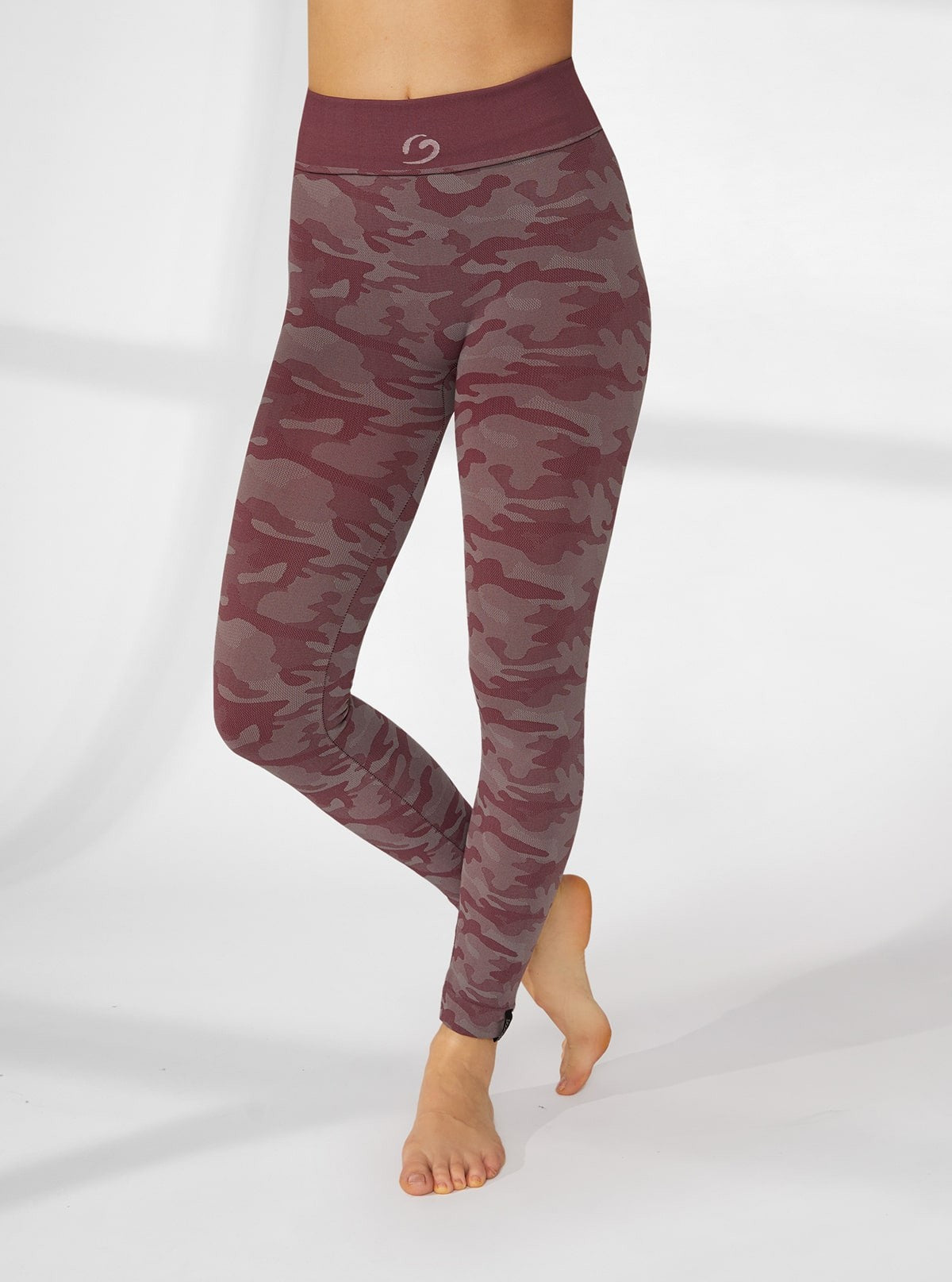 LEGGINGS CAMOUFLAGE GRIGIO-BORDEAUX