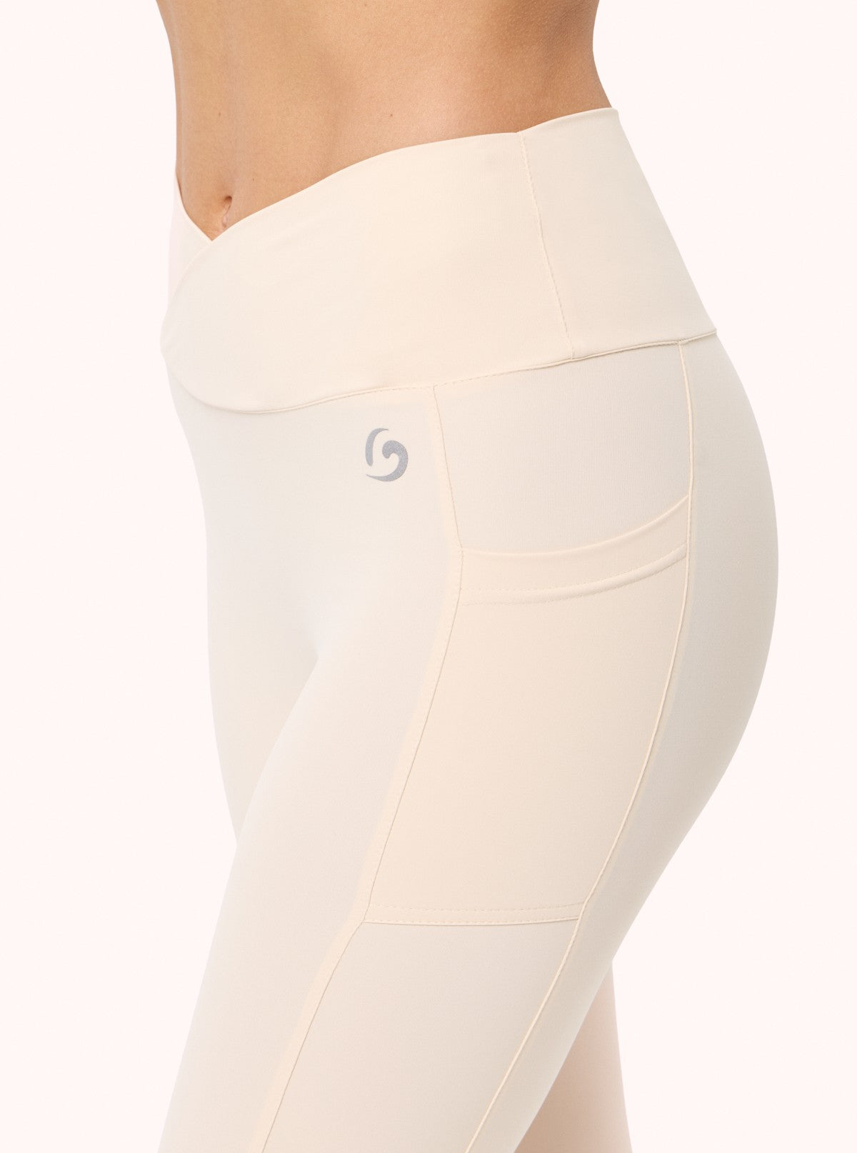 Leggings mit Taschen Soft Sport Creme-Weiß