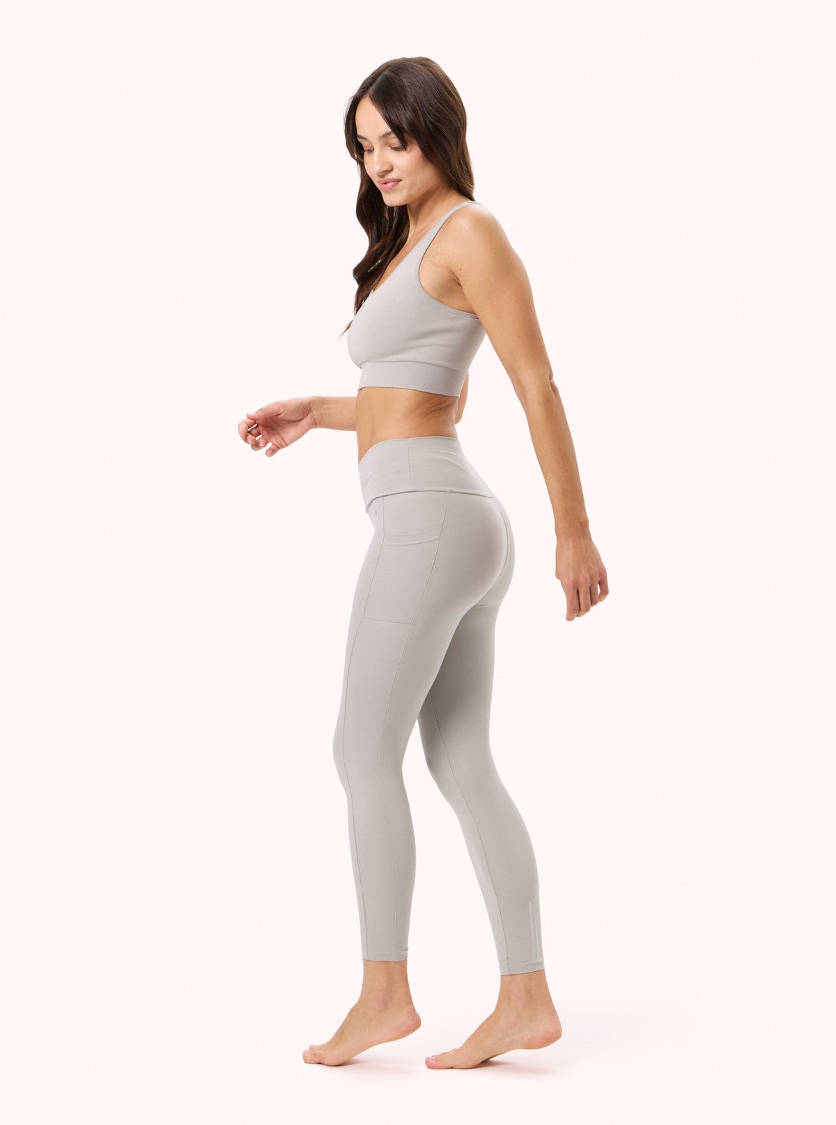 Leggings con tasche Soft Sport Argento
