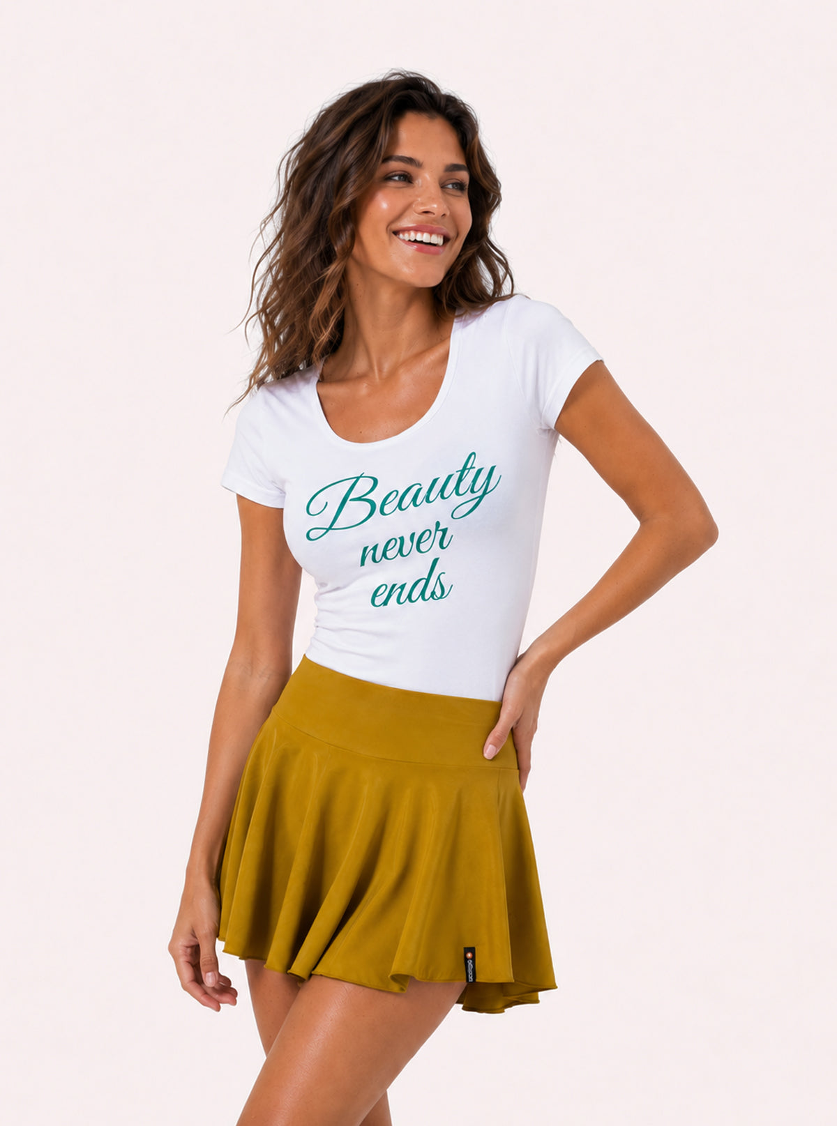 T-SHIRT BIANCA DA DONNA SUPER FRESH BEAUTY NEVER ENDS TIFFANY
