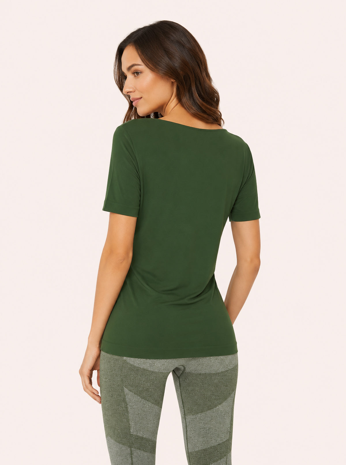 MAGLIA LUNGA DONNA MANICA CORTA SUPER FRESH VERDE