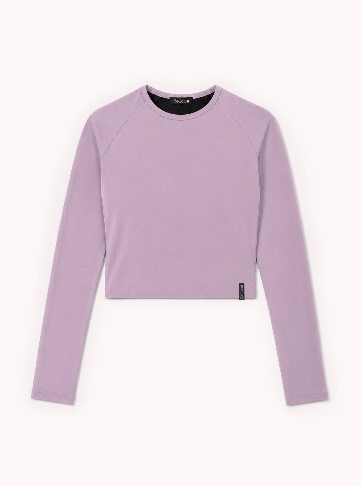 Long-Sleeve Shaping Crop Top - Glam Active Amethyst Purple