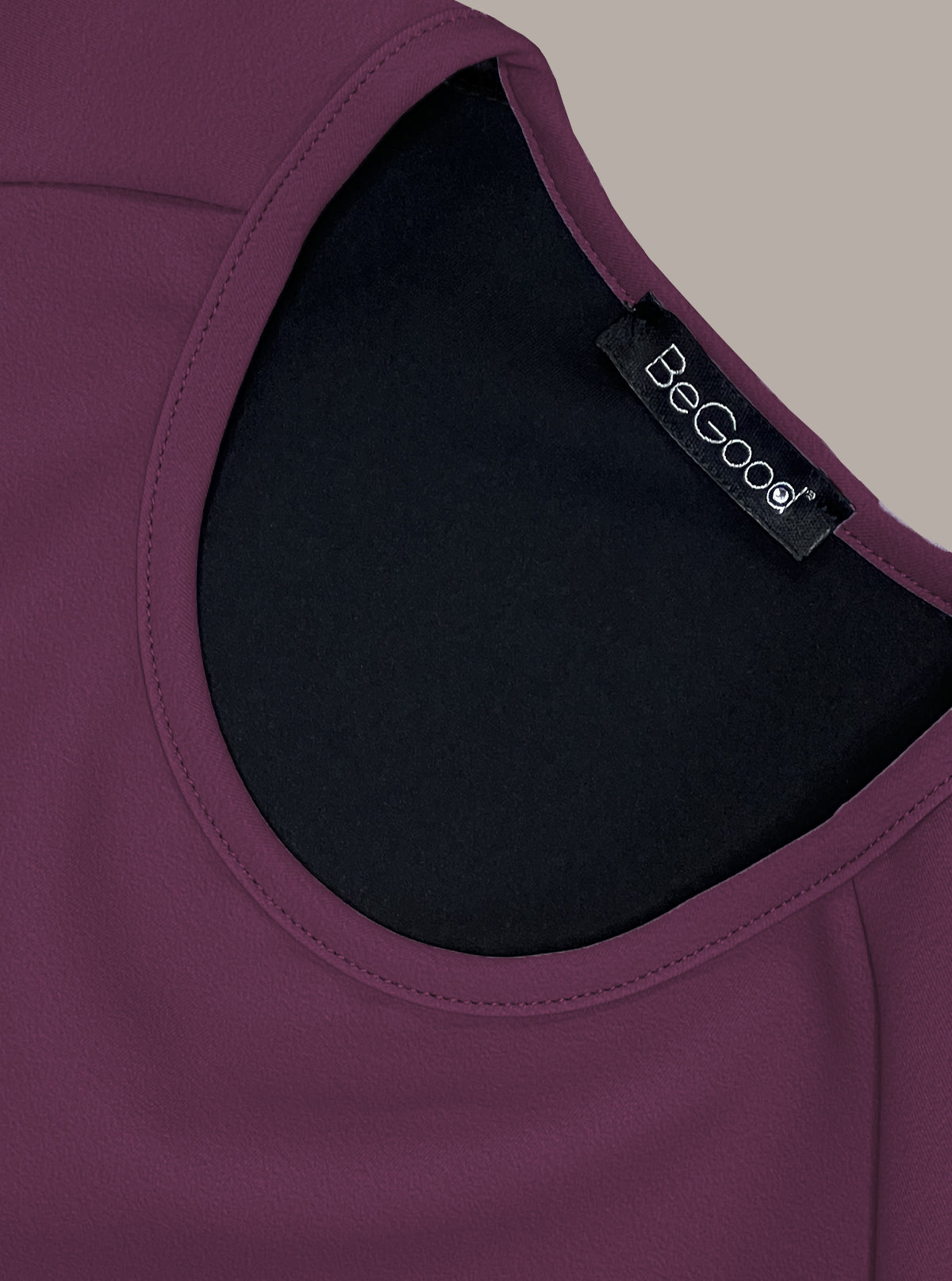 Modellierendes Langarm-Crop-Top - Glam Active Wine