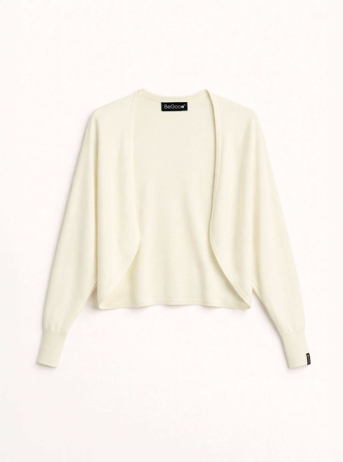 Coprispalle da donna in lana merino extra fine Panna