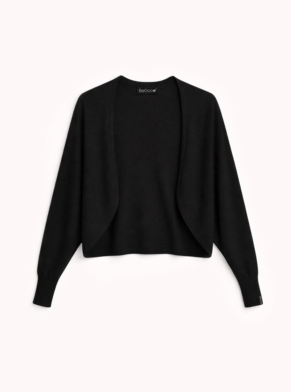 Coprispalle da donna in lana merino extra fine Nero