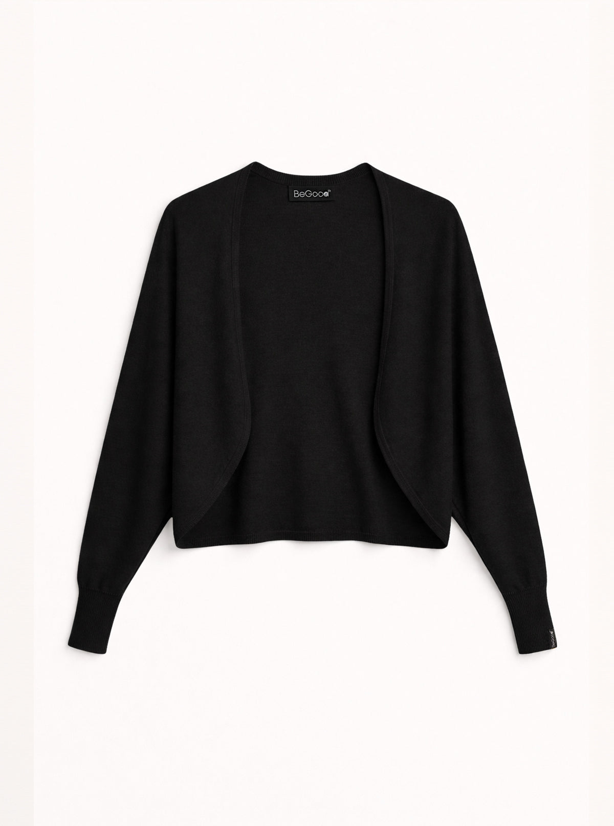 Coprispalle da donna in lana merino extra fine Nero
