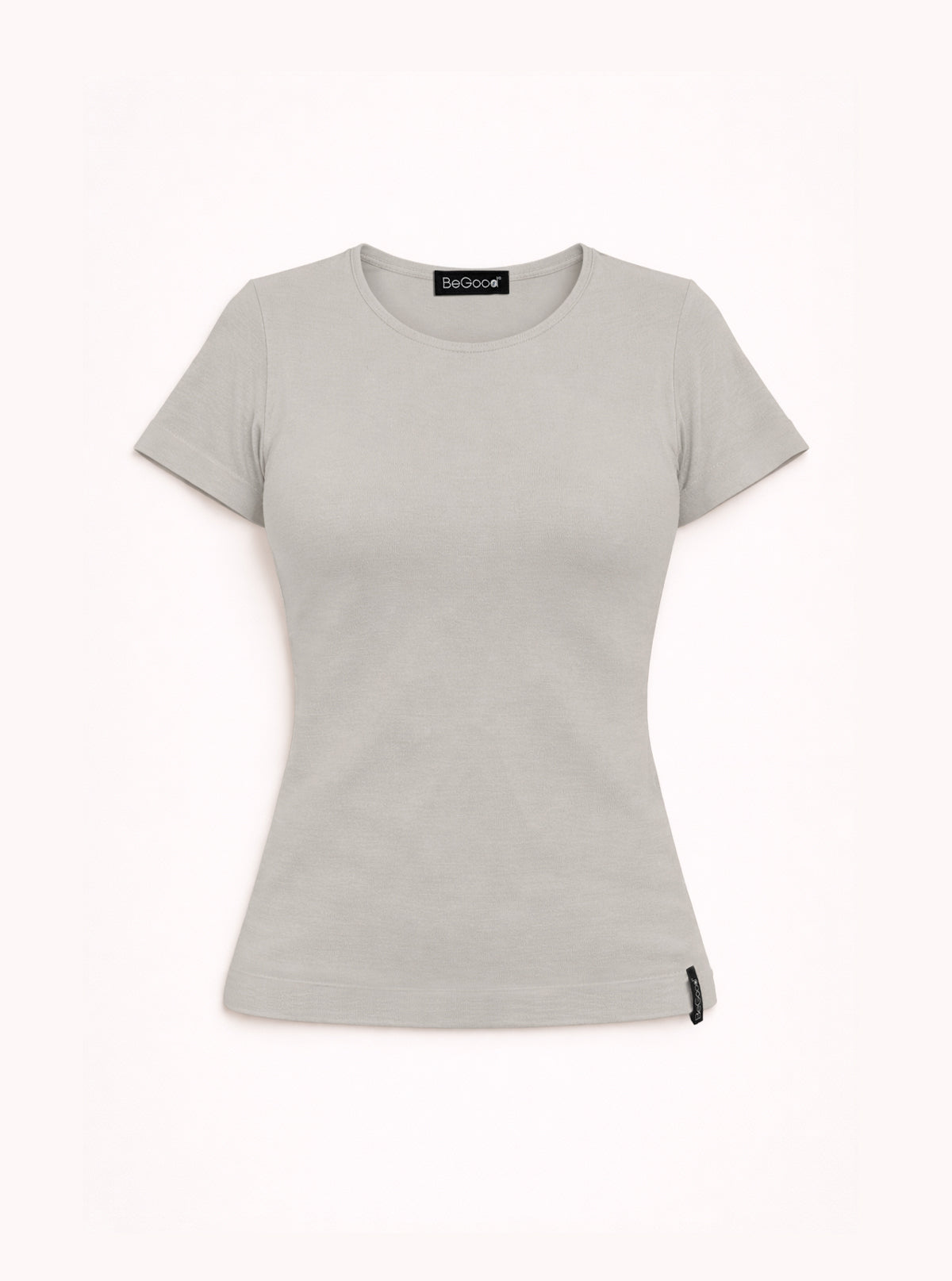 Maglia girocollo manica corta Argento