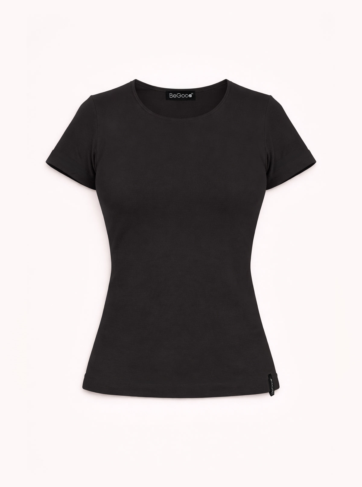Maglia girocollo manica corta Nero