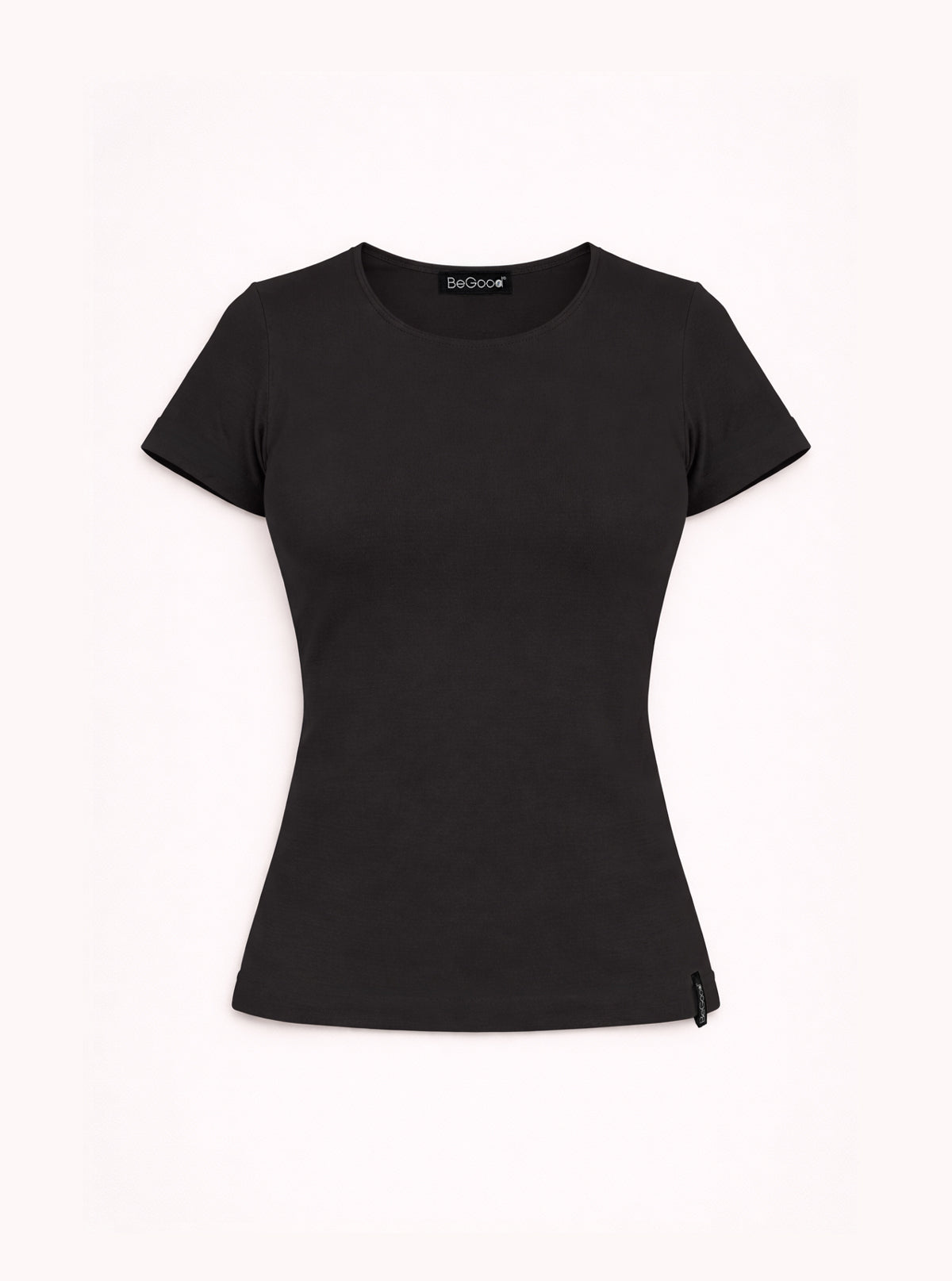 Maglia girocollo manica corta Nero