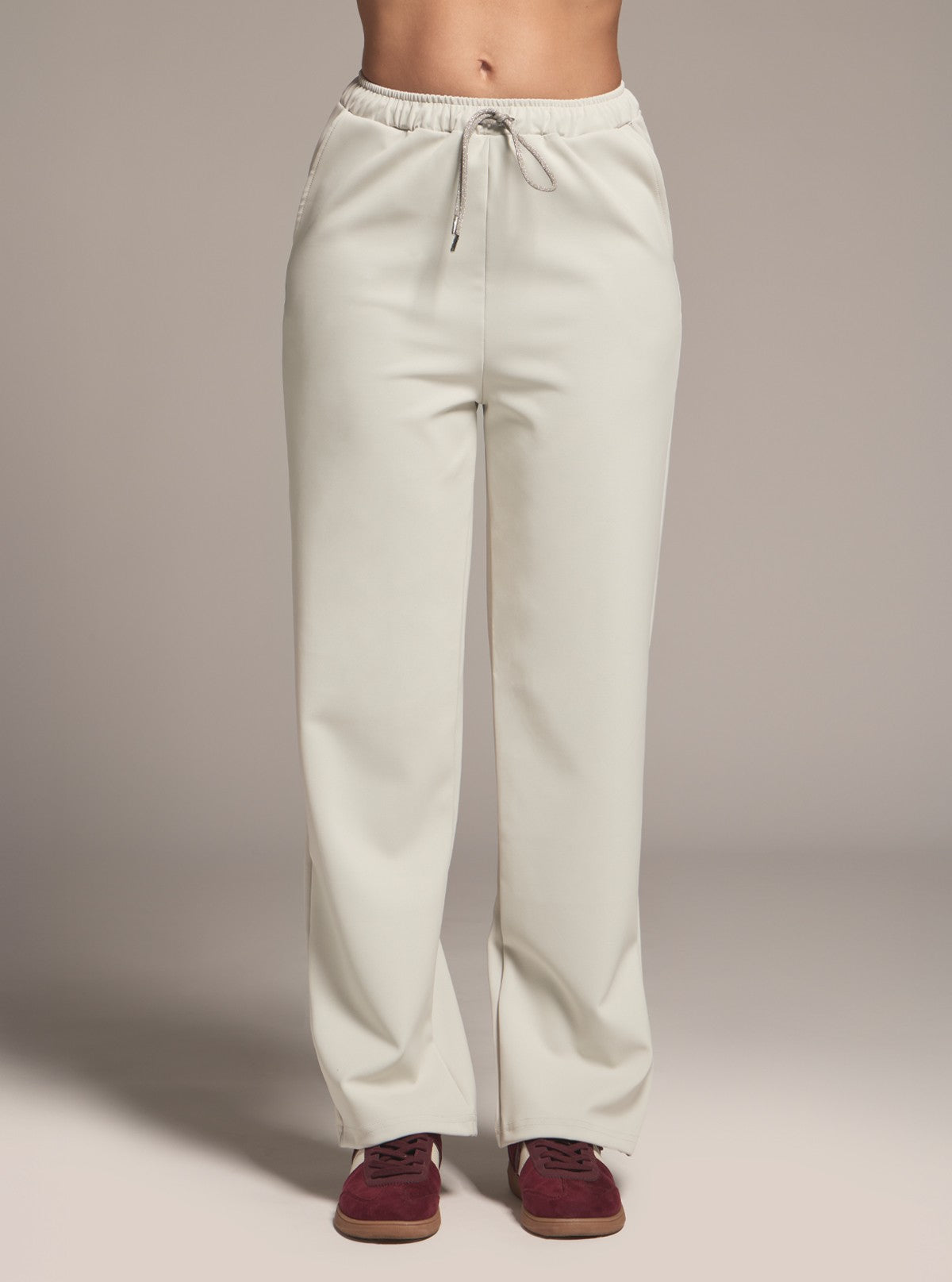 Pantalone Joggers da Donna - Glam Active Bianco Perla