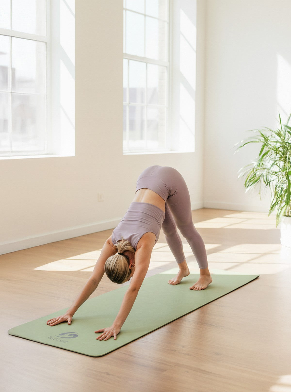 Salbeigrüne Yogamatte