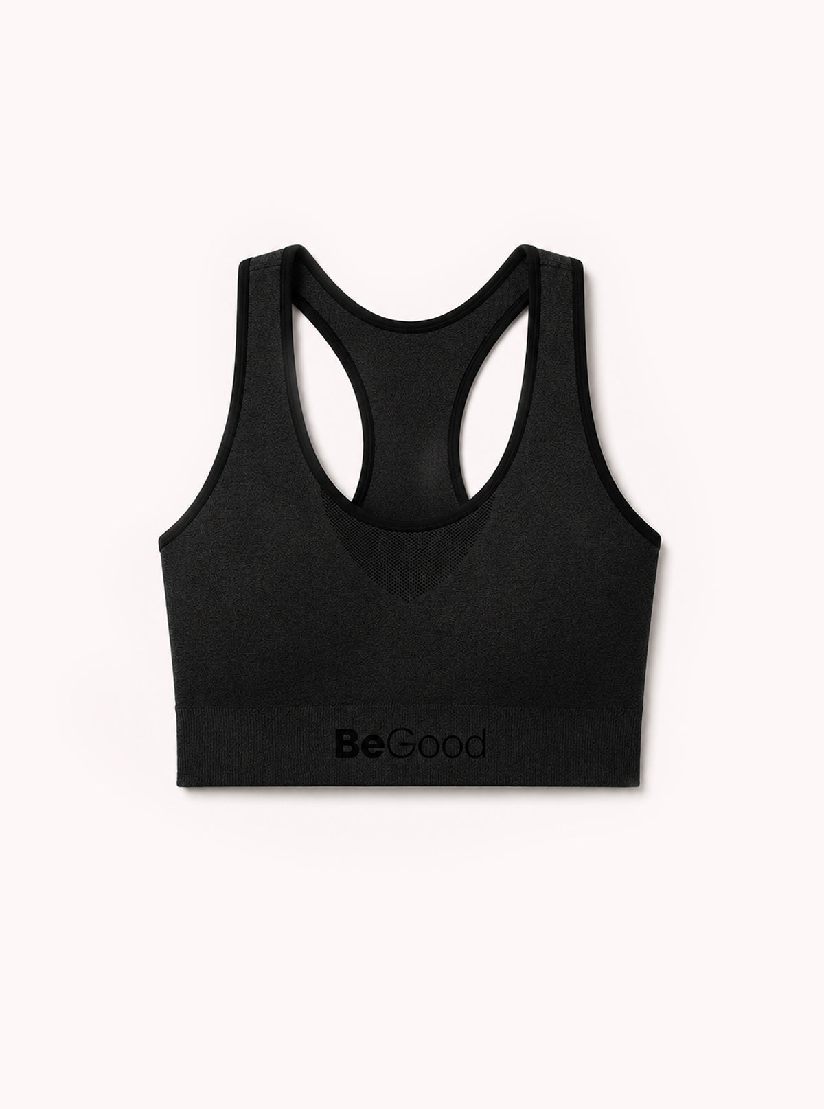TOP SPORTIVO MELANGE COPRENTE NERO
