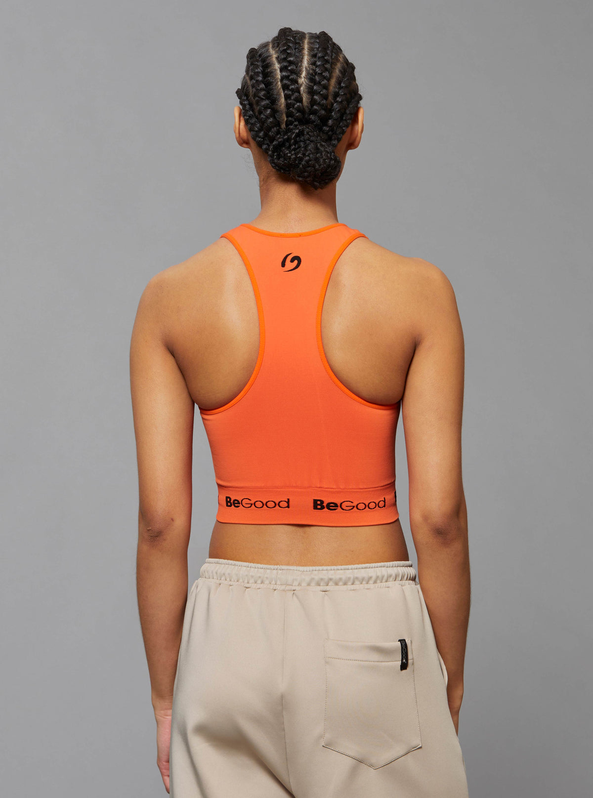 Racerback Top with Orange Insert