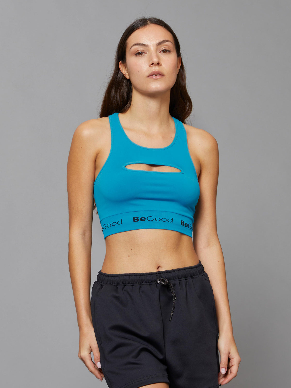 Racerback Top with Turquoise Insert