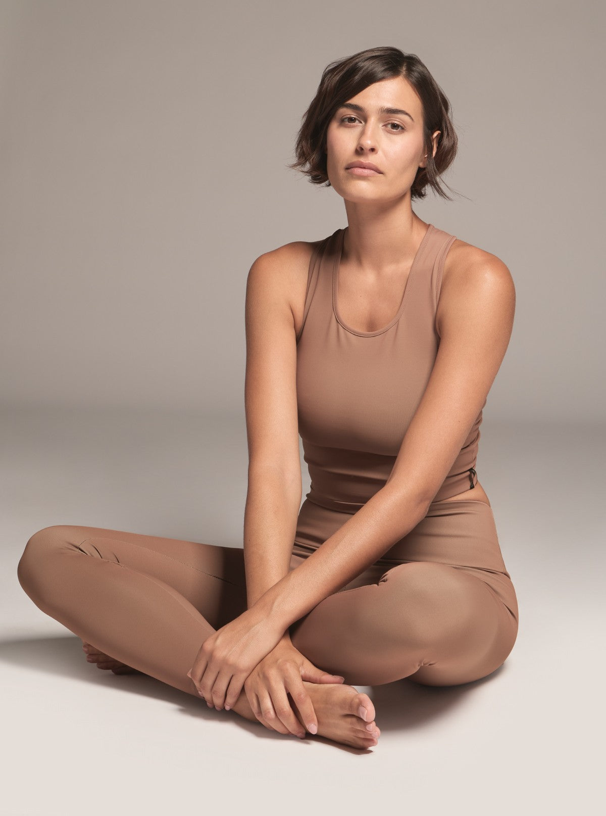 Top Modellante e Snellente - Glam Active Cuoio