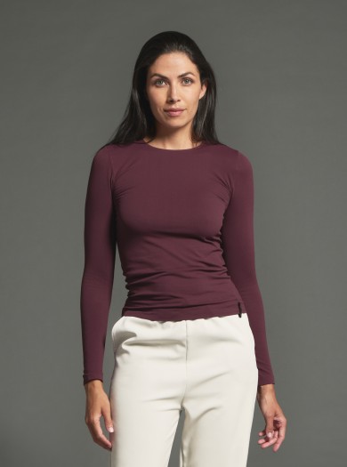 Maglia Girocollo a Manica Munga Modellante e Idratante - Glam Active