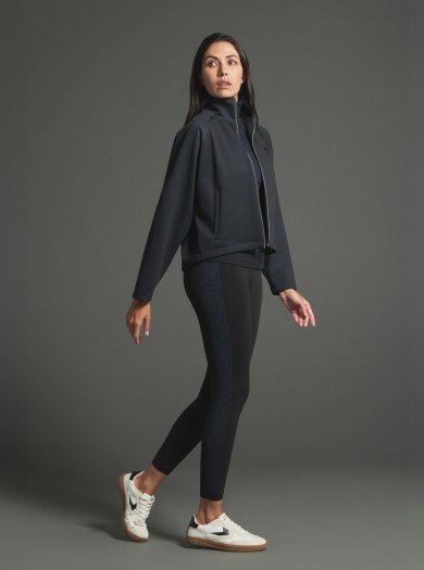 Leggings Superslim à Bandes Latérales en Lurex