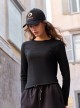 Maglia Girocollo con Logo ricamato Donna, Idratante - BeGood