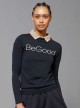 Sweatshirt mit Rundhalsausschnitt mit besticktem Aufdruck