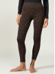 Legging Animalier Zébré noir-marron effet Amincissant et Hydratant
