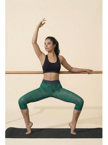 Legging Capri à Motif Floreal