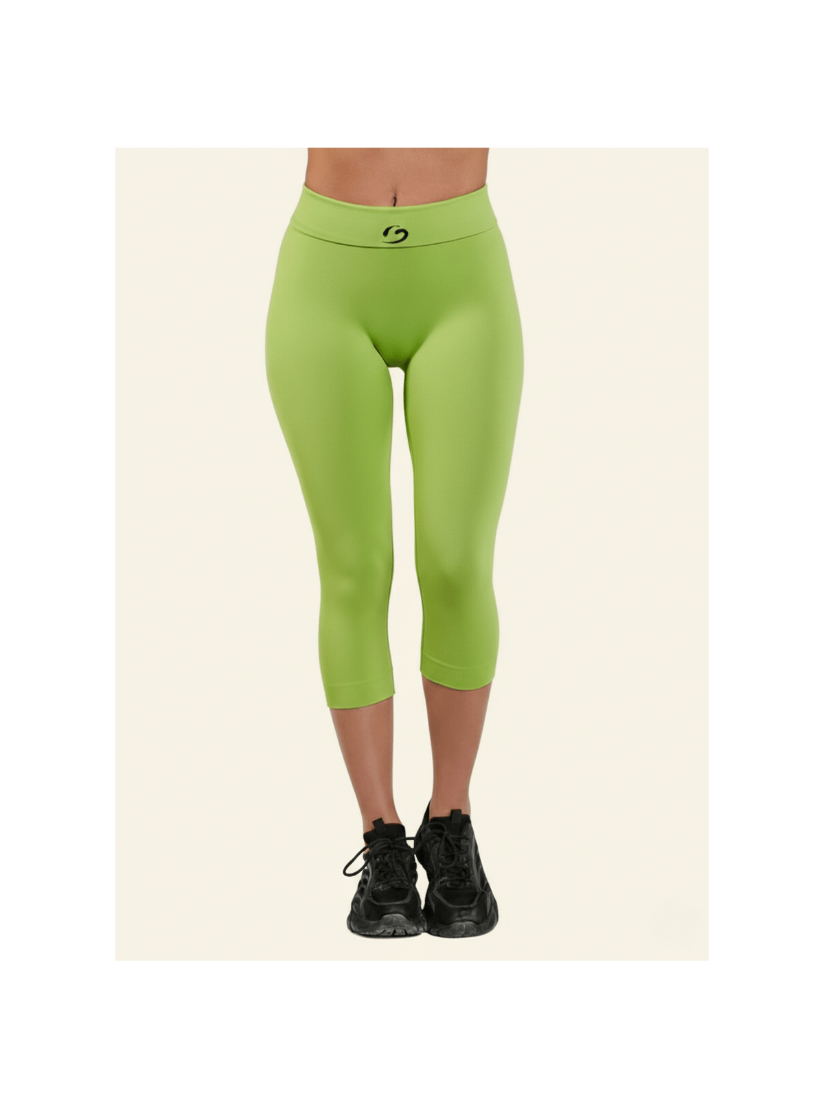 NEW YOUNG Leggings Capri A Vita Alta Con Tasche – Controllo Pancia, Grigio, Taglia S/M