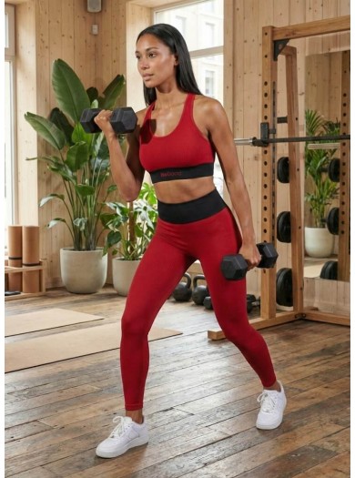 Leggings Slim con Canalé