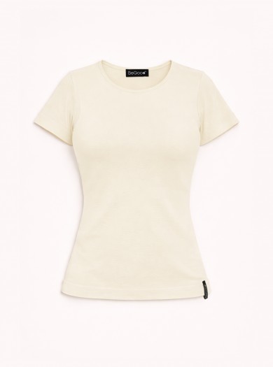 Maglia girocollo da donna a manica corta