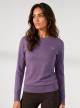 Maglia Girocollo con Logo ricamato Donna, Idratante - BeGood