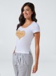 Camiseta Super Fresh con estampado de corazón