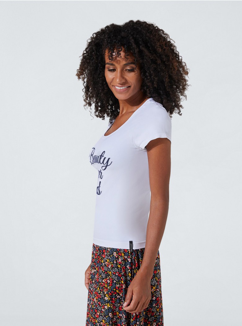 Shirt Super Fresh mit Aufdruck «Beauty»