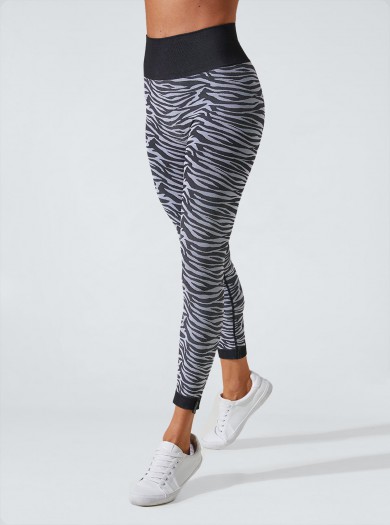 Legging Animalier Zebrato nero-bianco effetto snellente e idratante