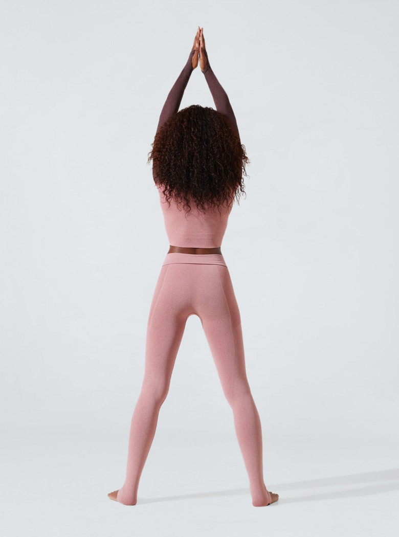 Conjunto de yoga para mujer: leggings y camiseta adelgazante, drenante e  hidratante, ropa yoga mujer 