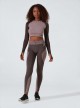 Sport slimming outfit: Long-sleeve top with draining and hydrating leggings