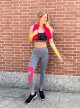 Women’s Sport Outfit: Double-face top + Mélange leggings