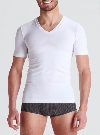 Pull Correcteur de Posture Blanc pour Homme