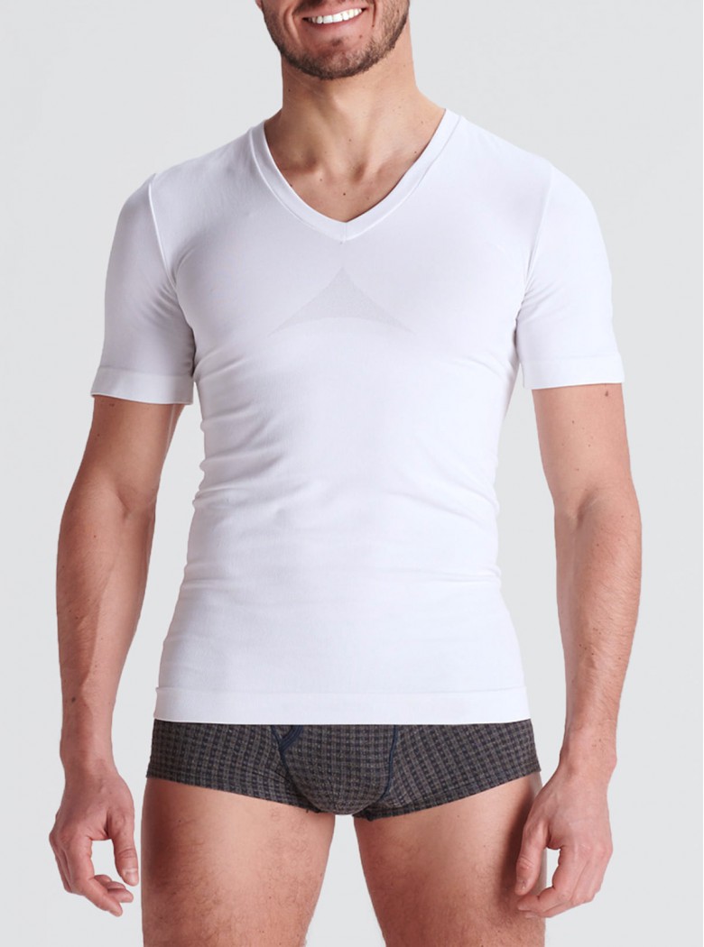 White Men's Postural Top in Dermofibra® Cosmetics White Men's Postural Top in Dermofibra® Cosmetics